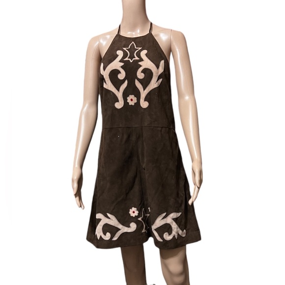 NWOT Free People Sienna Suede Mini Dress Size M - Picture 2 of 15